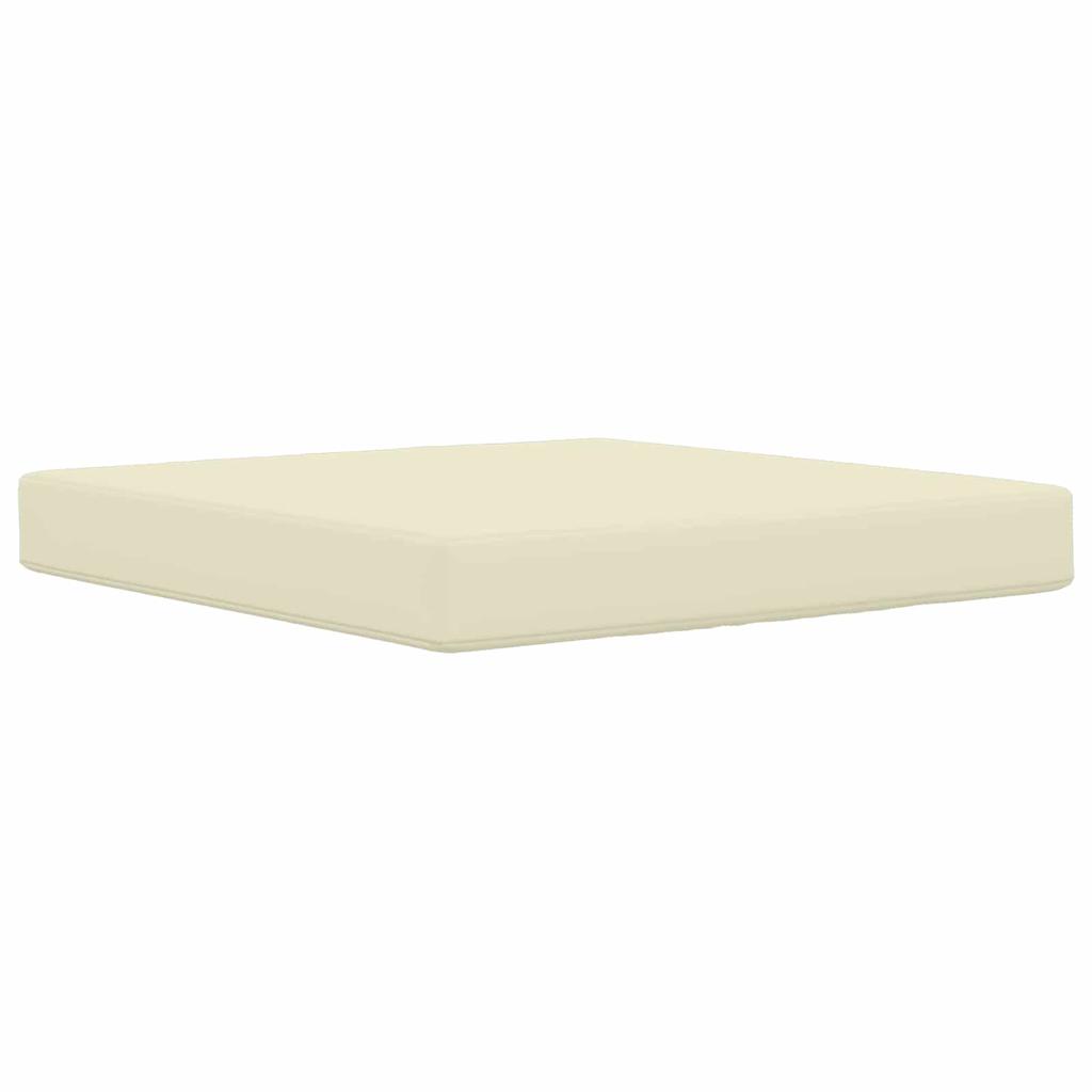 Outdoor Sofa Cushion 3 pcs Cream Polyester