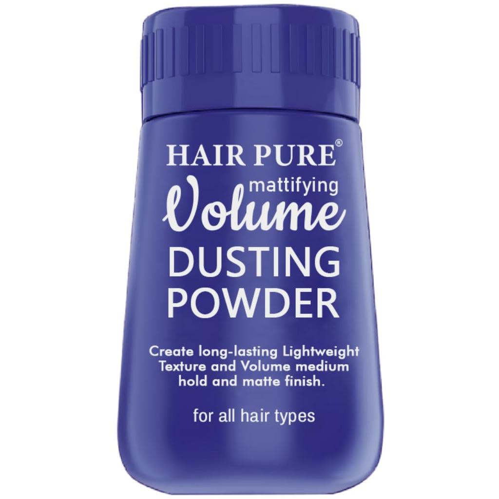Матирующая пудра для придания объема волос Pure Mattifying Volume Dusting Powder для мужчин и женщин | Матовый финиш на 24 часа, Сильная фиксация и подъем у корней | Легкая текстурирующая стайлинг-пудра