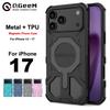 Роскошный магнитный чехол для MagSafe для iPhone 17 Air 16 15 14 13 Pro Max Plus Сверхпрочная амортизирующая защитная накладка для корпуса