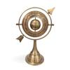 Винтажная латунная армиллярная сфера 11" Античный астролябия Настольный Глобус Мира Подарок