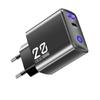 Быстрое зарядное устройство USB C мощностью 20 Вт Металлическая конструкция Двойная вилка Опциональный светодиодный индикатор Портативная головка зарядного устройства Для устройств