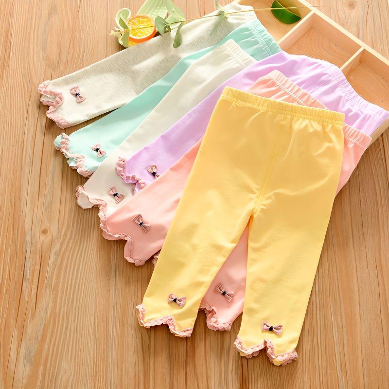 Брюки Летние Тонкие Женские Брюки Детские Универсальные Детские Леггинсы