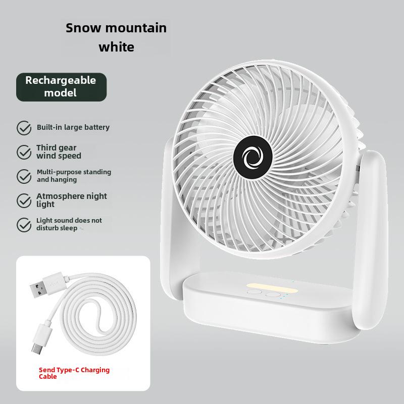 Compact USB Desktop Fan: Portable, High-Power Circulation for Home and Office
