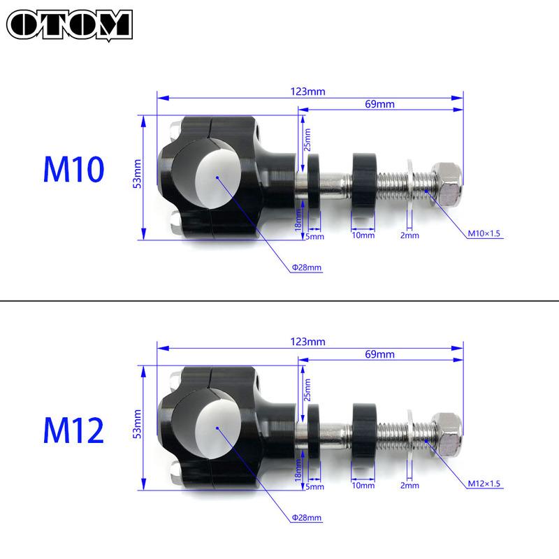 OTOM Мотоцикл 1 1/8" 28 мм Подъемы руля Зажим крепления руля Для HONDA KTM KAWASAKI Yamaha Suzuki Мотоцикл для бездорожья Мотоцикл Эндуро