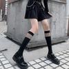 JK Девушки Y2k Готика Сетчатые Чулки Черные Белые Бархатные Лолита Длинные Однотонные Гольфы до Колена Мода Косплей Форма Сексуальные Нейлоновые Носки