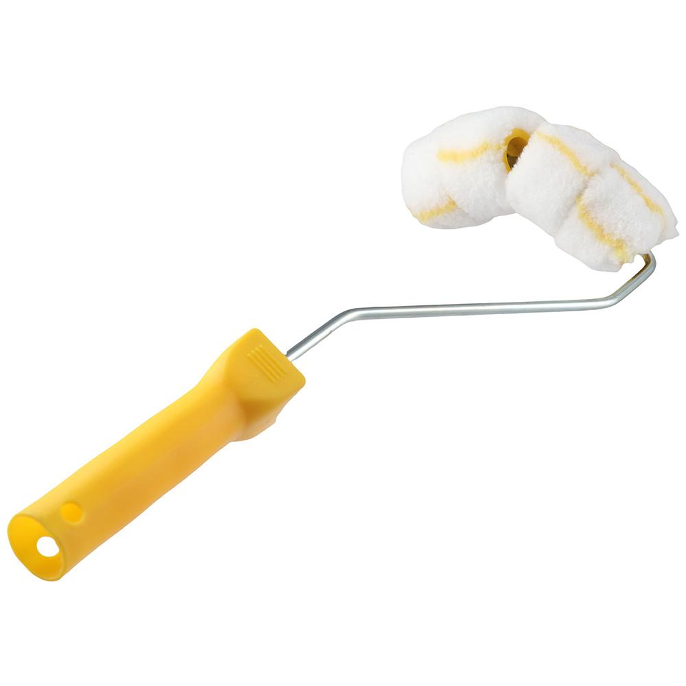 Family Users Smart Paint Roller Kit 4 Wheels with Frame Pipe Painter Refill Painting Pipes