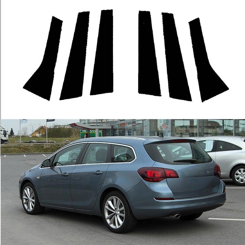 Для Опель Астра J (Р10) 5-дверный хэтчбек Sports Tourer Wagon Estate 2010-2015, наклейки на отделку двери автомобиля, окна, стойки, центральной стойки