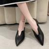 Fashion Trend Women Shoes Flats Sandals Summer New Fashion Pointed Toe Retro Oxford Shoes Mules Casual Ladies Shoes Zapatos Mujer