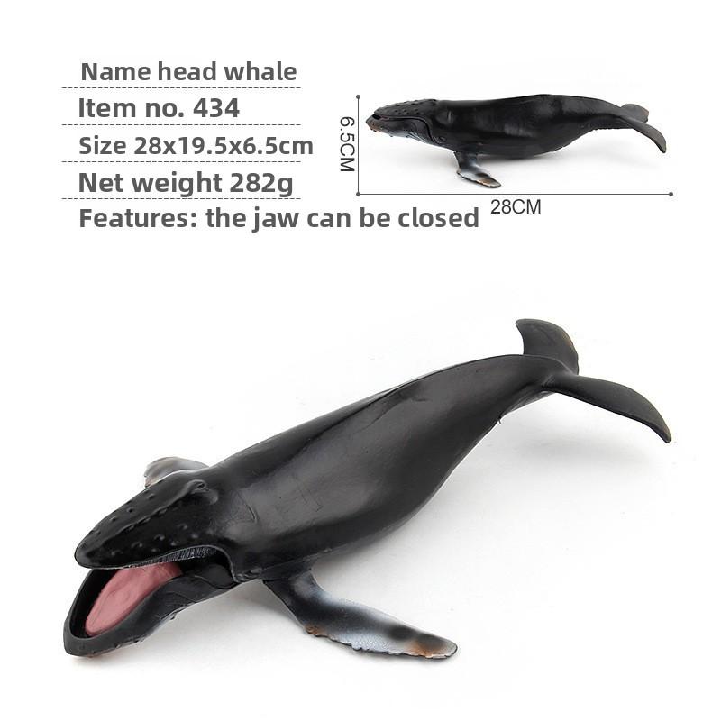 Blue Whale Marine Animal Pvc Model Collection For Kids Educational Display Toys