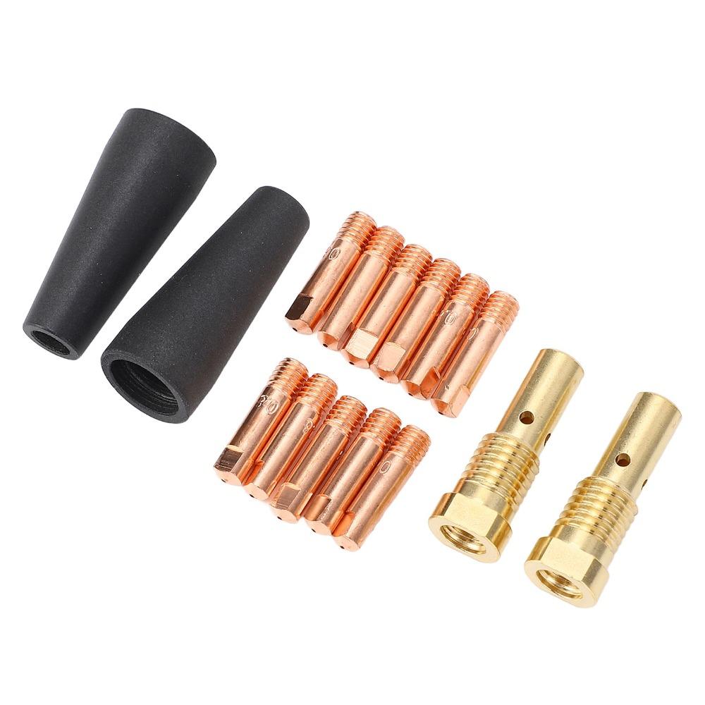 15pcs 0.031in Tip Size MIG Welding Nozzle Tips Gasless Nozzle Tips Kit MIG Welding
