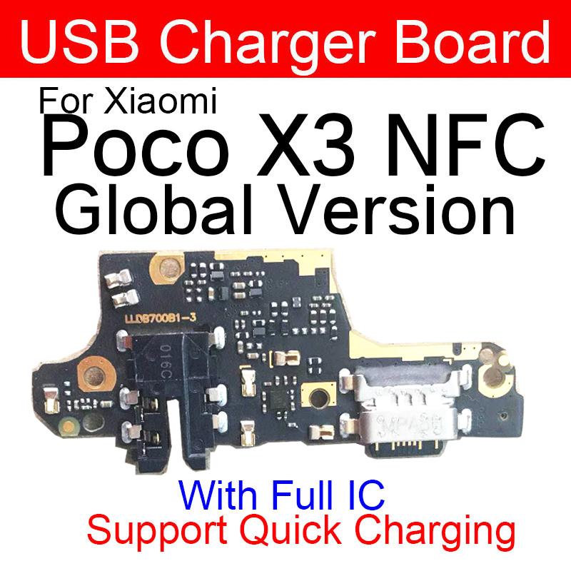 USB-зарядка док-порта, соединительная плата, гибкий кабель с микрофоном для Xiaomi Mi Poco F1 F2 Pro Poco X3 X2 C3 Mi Play, запасные части