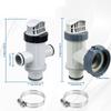 Pool Hose Plunger Valved Kit for Above Ground Swimming Pool Plunger Valved Replacement Parts for Filter Circulation