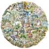 50 штук коллекции двусторонних прозрачных ПЭТ-стикеров, для скрапбукинга, стакана для воды, чехла для телефона, водостойкие стикеры