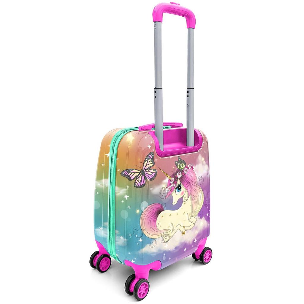 coral high Детский розовый водный зеленый детский чемодан с рисунком единорога для девочек 16704