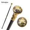 Golden Greek Mythology Hercules Totem Relief Walking Cane Fashion Walking Stick Gentleman Luxury Crosier Knob Walking Stick 93cm