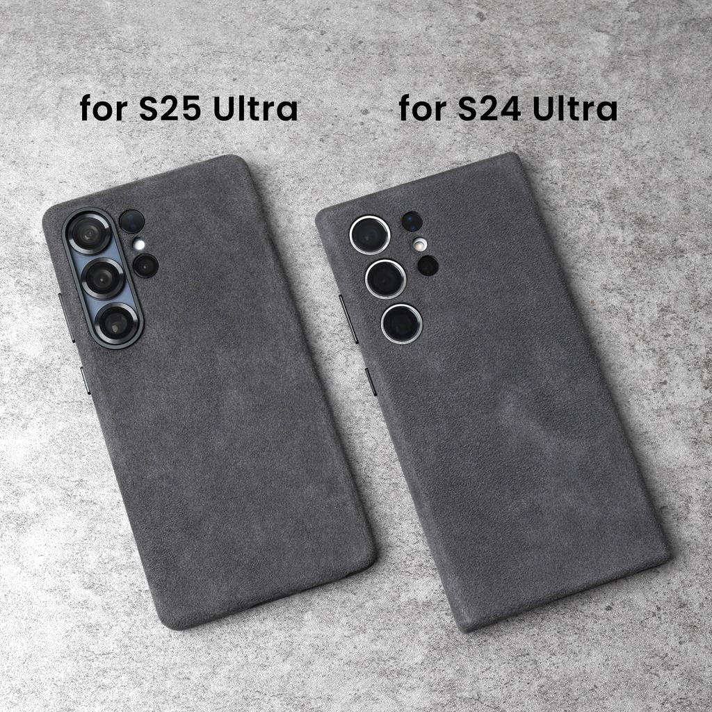 Магнитный чехол ALCANTARA для Samsung Galaxy S25 S24 Ultra 5G Роскошный Бизнес Суперкар Тот же Искусственная Кожа Чехлы для Телефонов