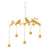 Bird Bell Outdoor Decoration Iron Elegant Look Handmade Craft Bird Bell Hanging Decor for Garden