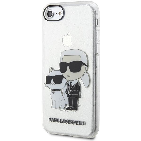 Etui do iPhone 7 Karl Lagerfeld Hardcase Glitter Transparentne