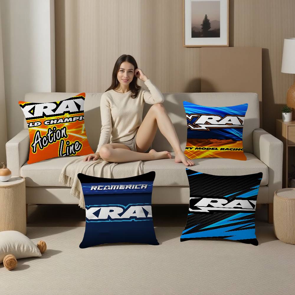 X-Xray Racing-Cars Office Cushion Pillowcase Car Cushion Cover45X45Cm Lumbar Pillowcase Sofa Pillowcover