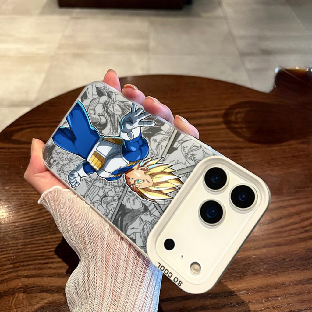 Dragon Ball Z Super Saiyan Goku Manga Print Phone Case for iPhone 15 14 13 - Anime Protective Cover
