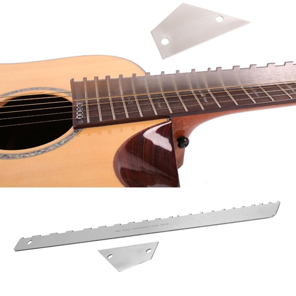 Metal Guitar Neck Ruler Silver Musical Instrument Accessories Precision Luthier Tool Luthier Work