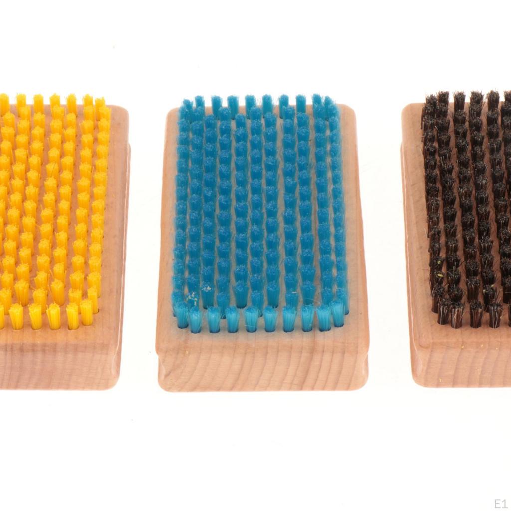 Набор из 3 щеток для сноуборда, инструмент для полировки, лыжные щетки, нейлон/конский волос