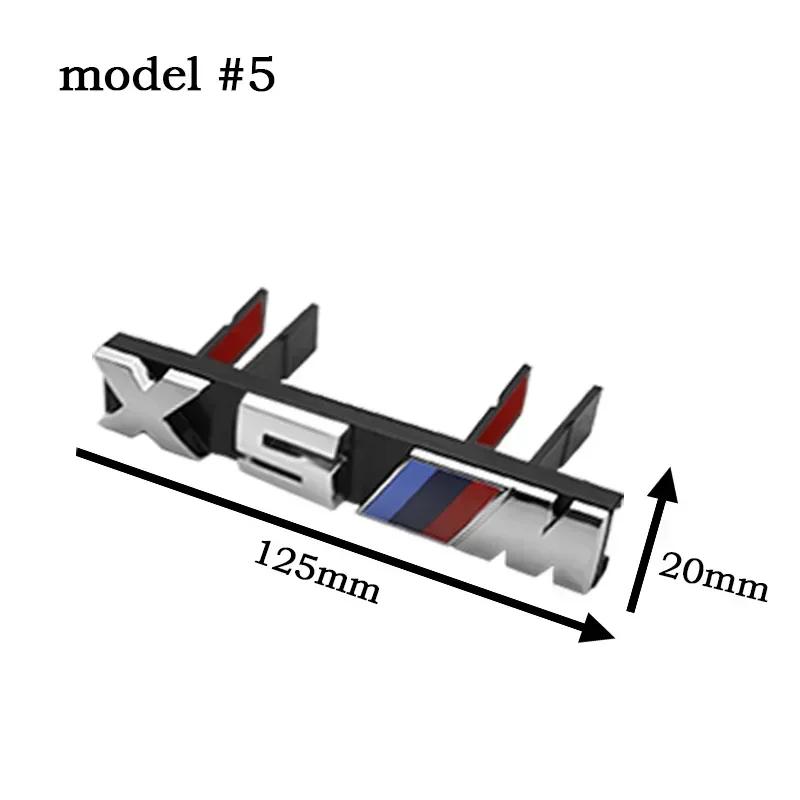 -BMW M Logo 3D Front Grille Badge Emblem For X1 X2 X3 X4 X5 X6 X7 X8 E84 E83 F39 F10 F30 G11 G07 G80 G60 E60 E46 Car Accessories