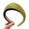Elegant Wide Edge Hair Hoop Crown Retro Hair Accessories Gift Velvet Triangle Headband  Party
