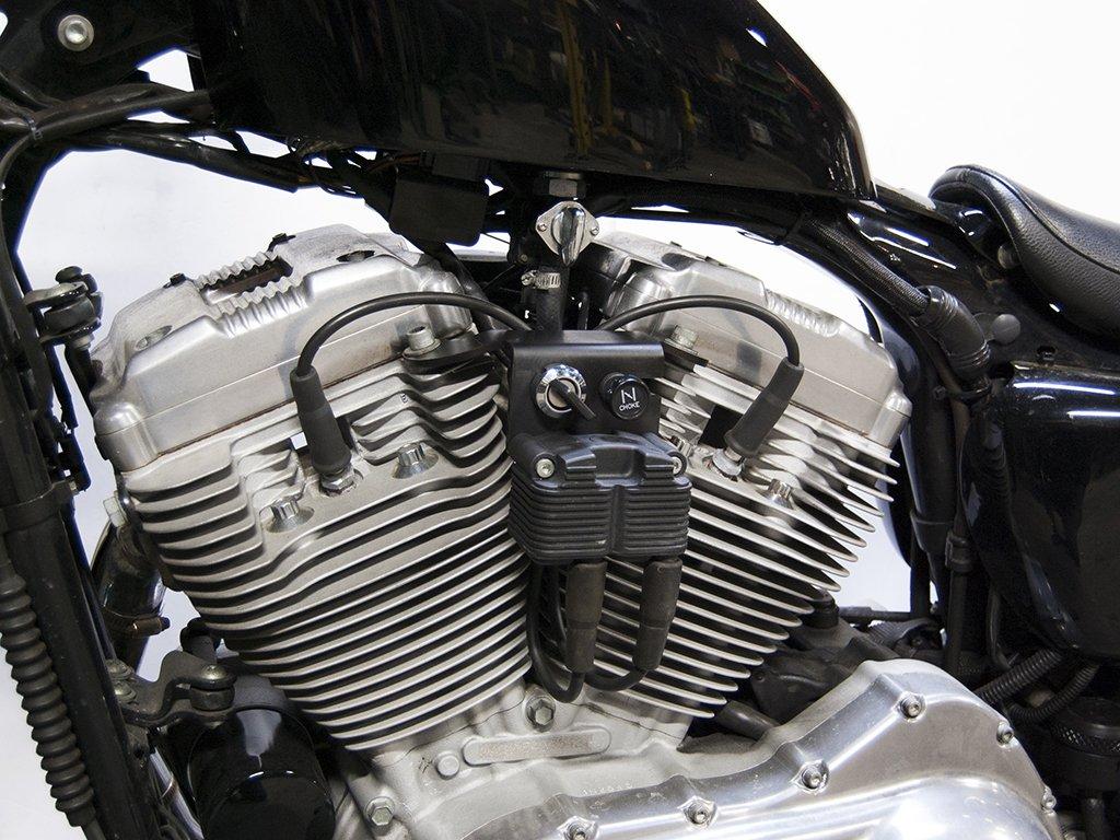 Кронштейн для переноса катушки зажигания MOTOR ROCK Sportster XL'04-'06 MR-EL019