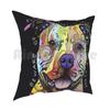 Colourful Pit Bulls  Pitbull Lover Pillow Case Printed Home Soft DIY Pillow Cover Colourful Pit Bulls Pitbull Lover Pit
