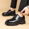 Модные мужские формальные деловые туфли-оксфорды на толстой подошве со шнуровкой, роскошные мужские туфли, мужские повседневные кожаные туфли для свадебной вечеринки