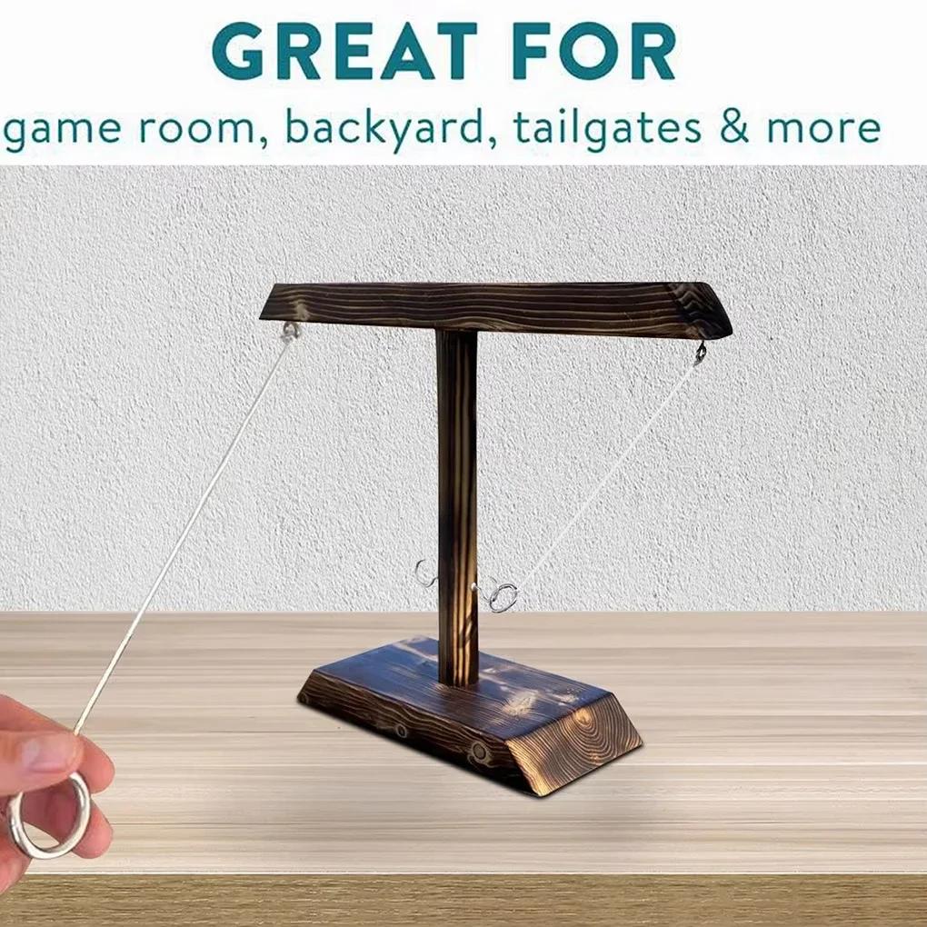 Ring Toss Games ideal for Children Adults Home Party Drinking Games Fast-paced Handheld Wooden Board Games S Ladder Bundle Outdoor Bars