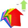 63 Pieces Arrow Carpet Markers for Classroom, Social Distancing and Wait Line Up Flexible Group Activity Game (6 Inches)