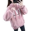 Lamb Velvet Sweatshirt In Winter Plus Velvet Thickened New Coat for Women's Double-sided Fleece Student Loose Korean Top Lazy