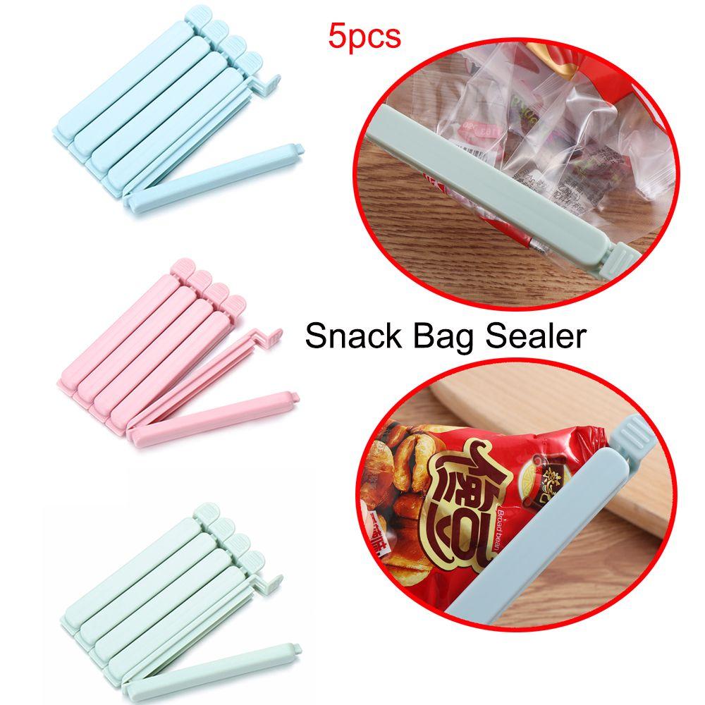 Good Quality Plastic Practical Candy Color Food Clips Kitchen Tool Snack Bag Sealer Sealing Clamp