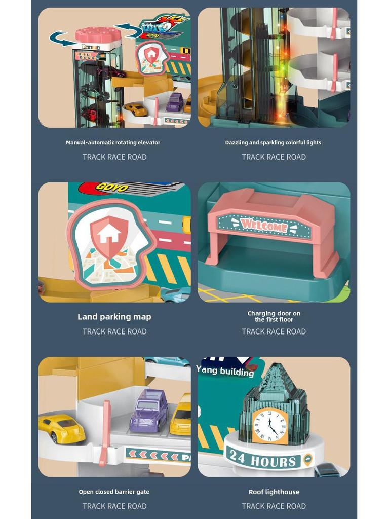 Детский трек для приключений на машине с подсветкой и музыкой - образовательный подарок