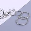 Metal Loose Leaf Book Binder Hoop Ring Multifunctional Keychain Circle DIY Album