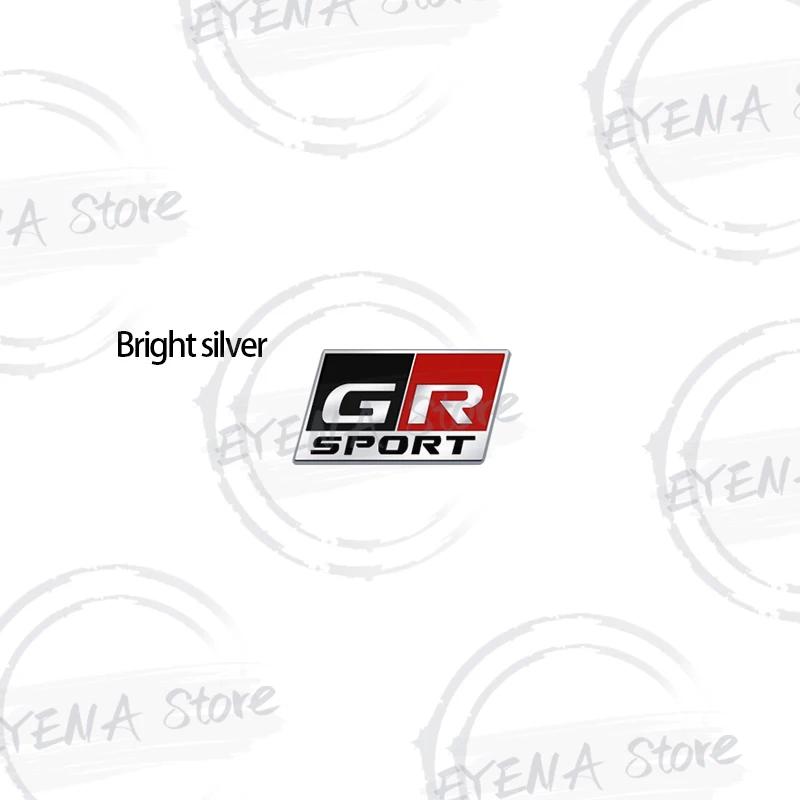 1pcs Car Metal Alloy GR SPORT Logo Steering Wheel Sticker Emblem For Toyota Yaris RAV4 Hilux Camry Prius Land Cruiser Corolla aaa3