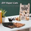 50 / 100 Листов DIY Бумажные Кошки и Собаки Набор для Оригами 3D Оригами Кошки и Собаки с Предварительно Сложенными Линиями Поделки для Украшения Стола, Подарки