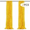 2 шт. 61 см * 243 см занавеска с блестками для свадьбы, дня рождения, Хэллоуина, вечерние украшения, фотография вживую