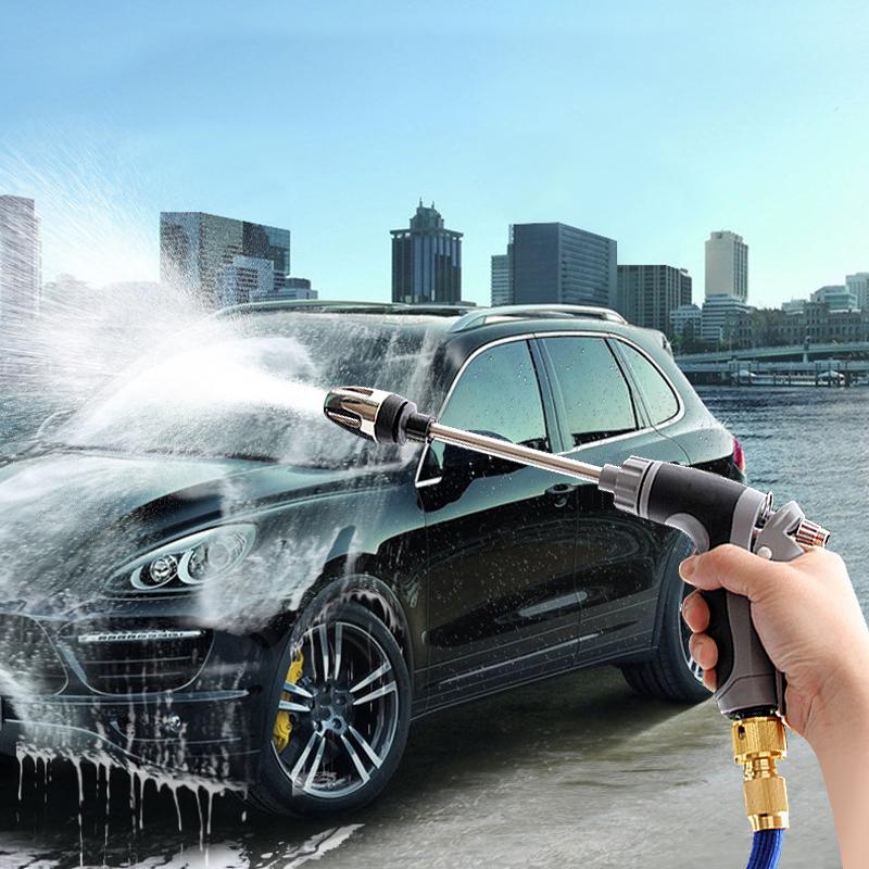 SEAMETAL Пистолет для воды высокого давления, регулируемая металлическая распылительная насадка, нескользящая ручка, водяной разбрызгиватель для дома, сада, мойки автомобилей
