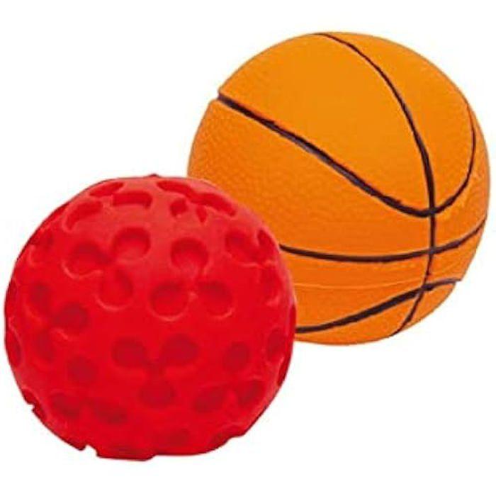Jouet pour chien - GLORIA - Bote Ballons de Sport - Latex naturel - Extérieur - Durable