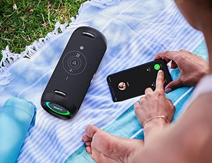 MIFA A90 Bluetooth IPX7 60 Вт громкий беспроводной стерео RGB LED 30 часов непрерывной работы Карта памяти Micro SD TWS USB C защитный чехол и портативный ремешок в комплекте