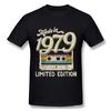 Футболка с надписью 'Сделано в 1979 году' Ретро Кассета Ограниченная серия