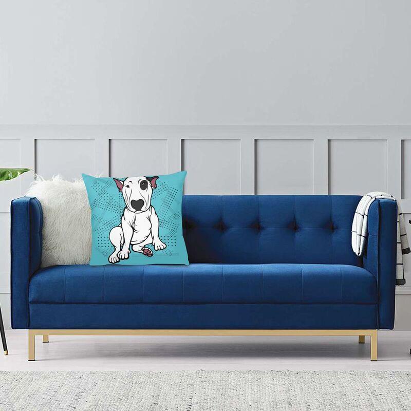 Подходит для автомобиля, дивана, наволочки, британский бультерьер, наволочка для подушки, кавайная, милая собака
