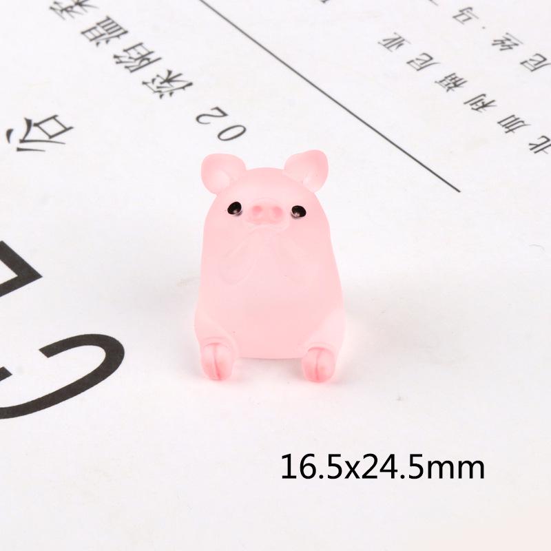 Кукла Свинья-Интернет-знаменитость: 3D Полимерное украшение и DIY Эпоксидная подставка для чехлов для телефонов