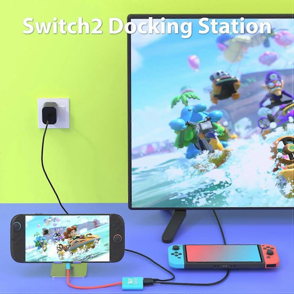 Docking Station for Nintendo Switch 1/2 and Steam Deck, Support TV Dock Mode, Portable TV HDMI Adapter Accessories for Nintendo Switch 1 and OLED and 