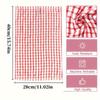 28X40CM Colorful Plaid Dish Towels Absorbent Reusable Kitchen Cleaning Cloths for Bedroom Bathroom Outdoor Use Cotton Yarn