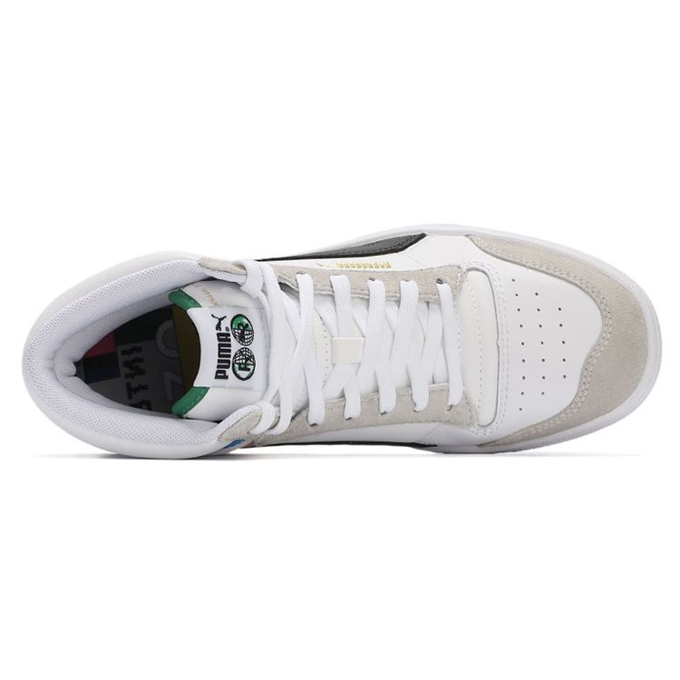 Puma Ralph Sampson Mid International Game Unisex Sneakers White Black Empire-Yellow 375927-01