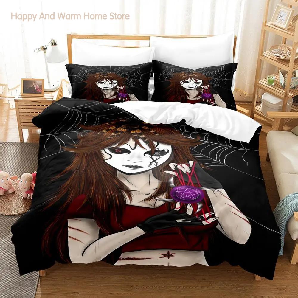 Creepypasta Bedding Collection Single Twin Full Queen King Size Bed Collection Aldult Boys Bedroom Duvetcover Collections Anime Roupas De Cama